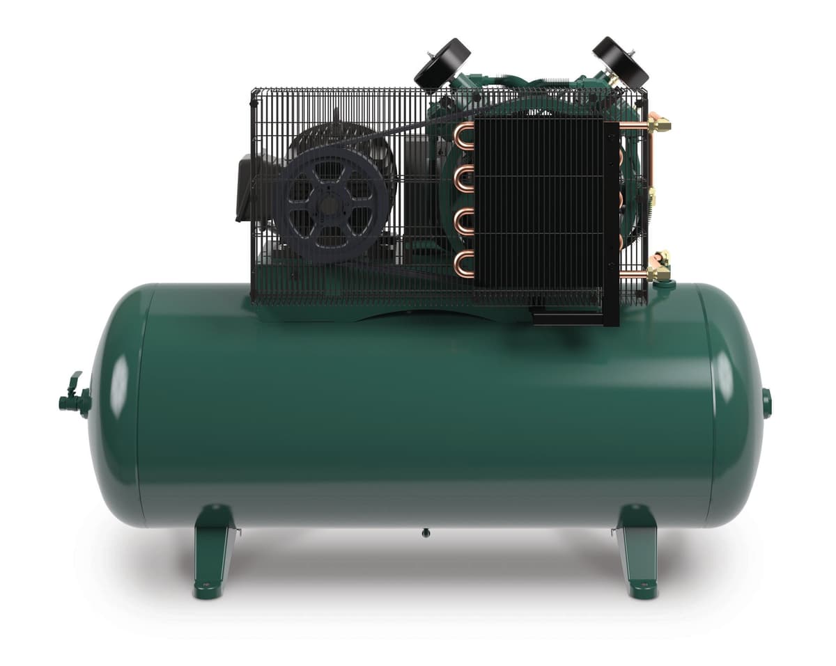 RV-Series 15HP Reciprocating Compressor - Horizontal Tank - 208V/3 - 1800 RPM thumbnail 3