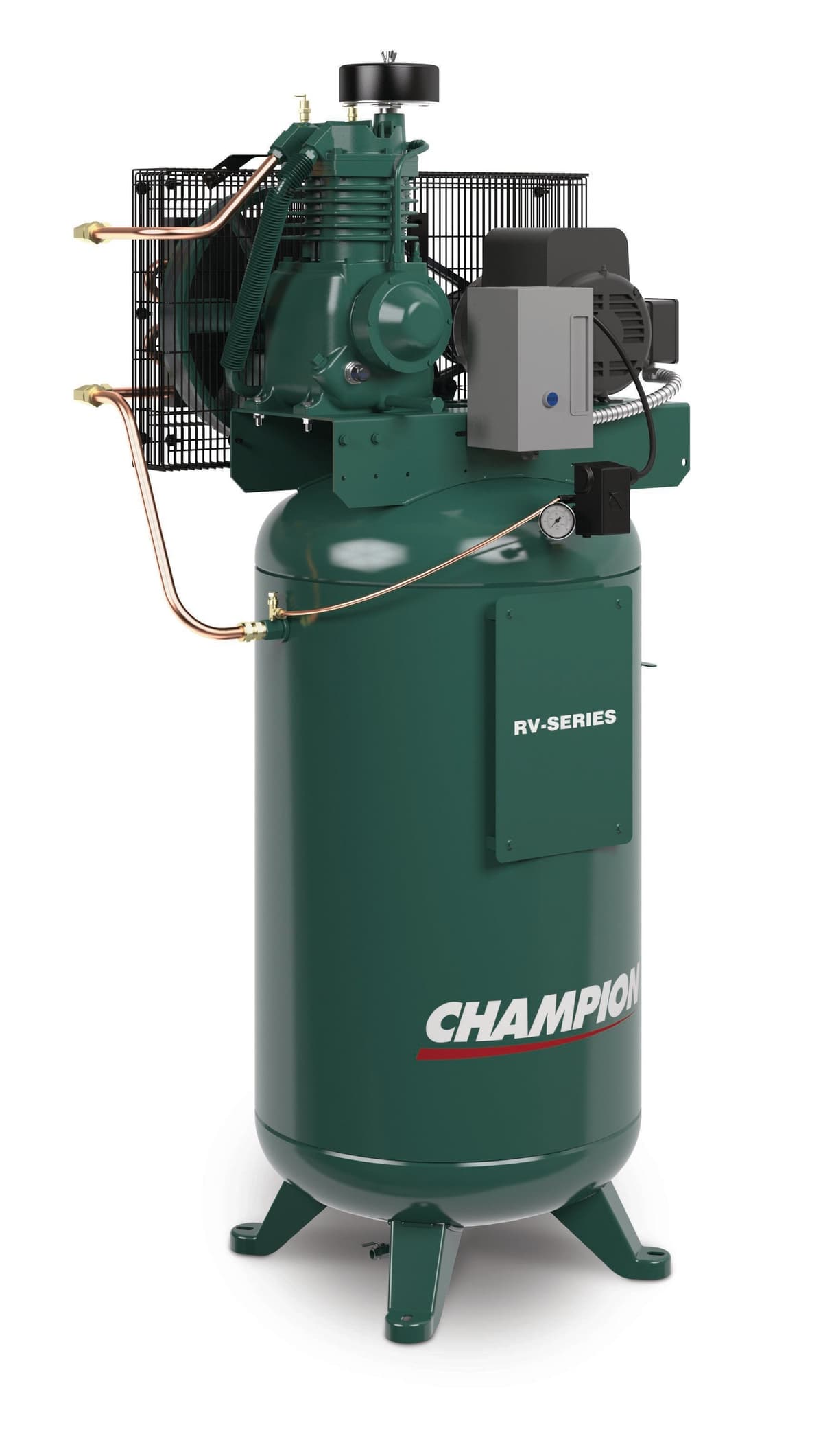 RV-Series 7.5HP Reciprocating Compressor - Vertical Tank - 460V - 1800 RPM thumbnail 2