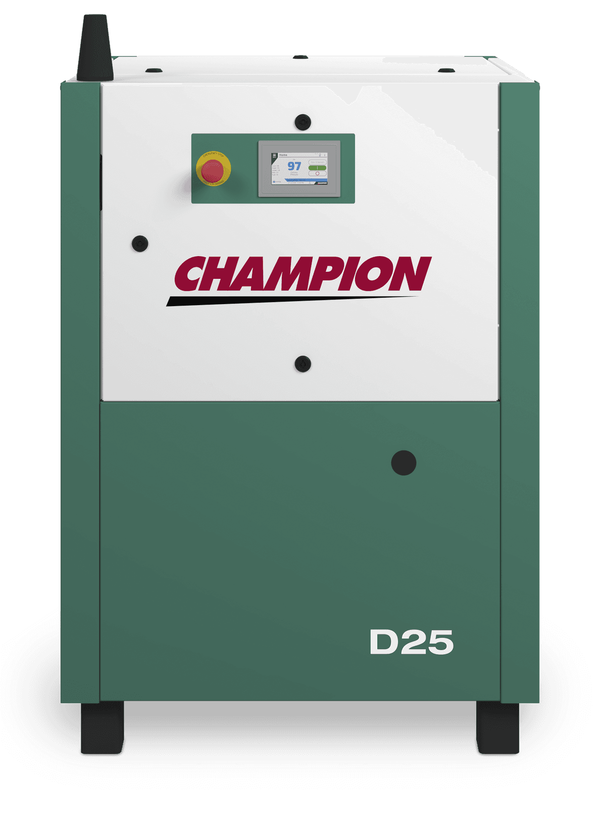 Champion D Series fixed speed rotary screw air compressor (25 HP), compact and heavy-duty for continuous use applications