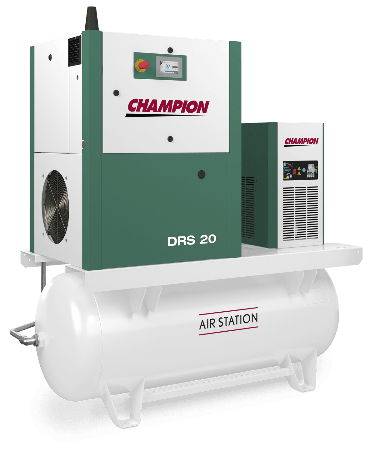 DRS Series 20 HP Variable Speed Rotary Screw Compressor - Air Station thumbnail 3