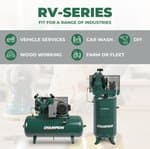 RV-Series 7.5HP Reciprocating Compressor - Vertical Tank - 208V/1 - 1800 RPM thumbnail 6