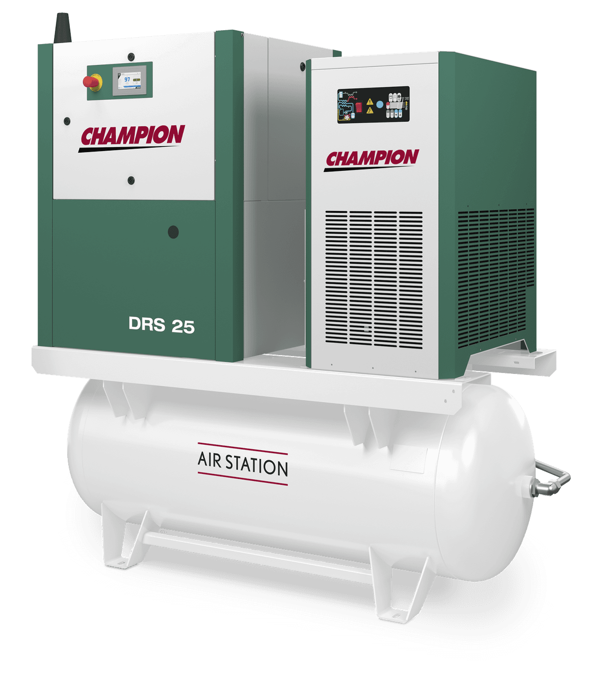 DRS Series 25 HP Variable Speed Rotary Screw Compressor - Air Station thumbnail 3