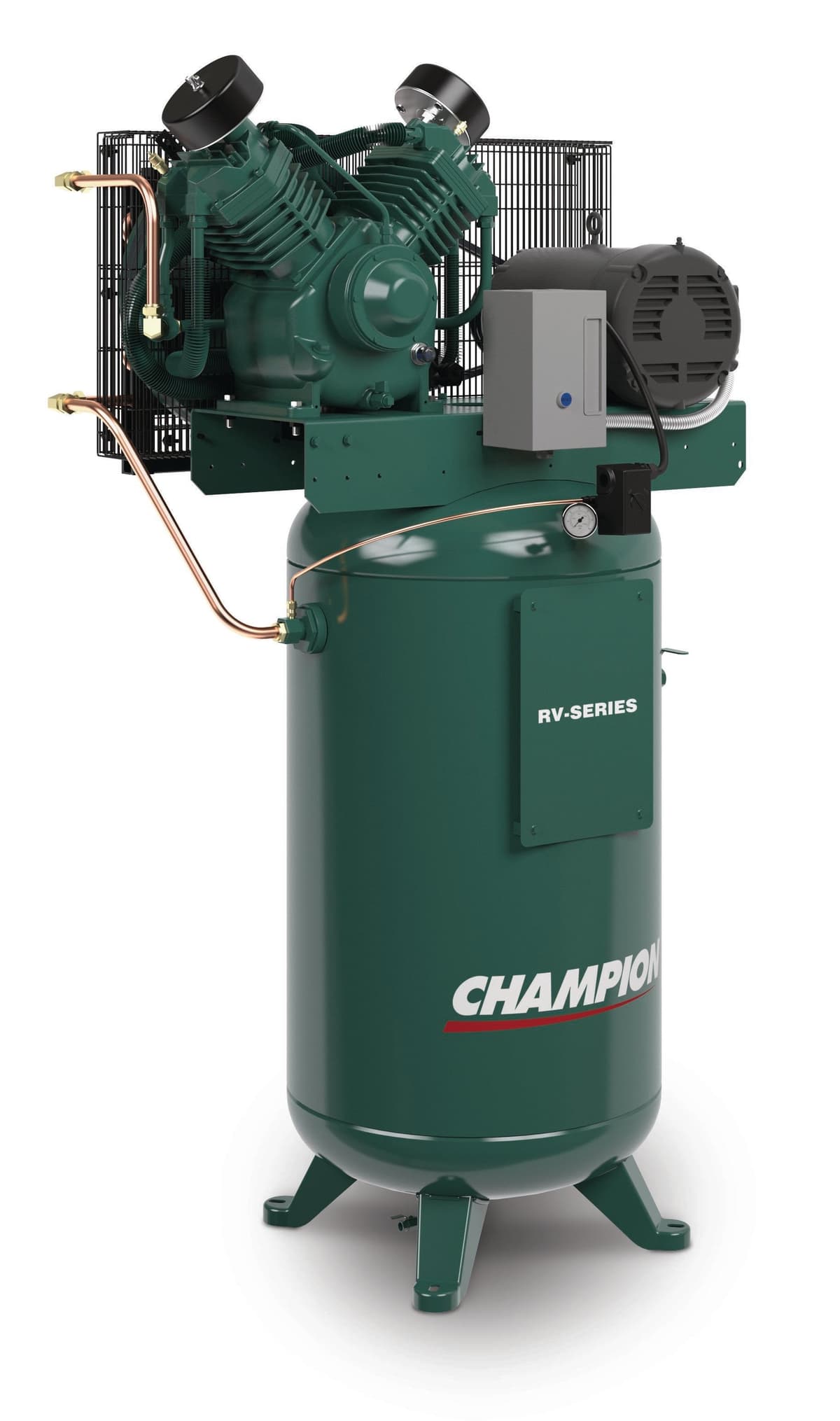 RV-Series 7.5HP Reciprocating Compressor - Vertical Tank - 230V - 3450 RPM thumbnail 2