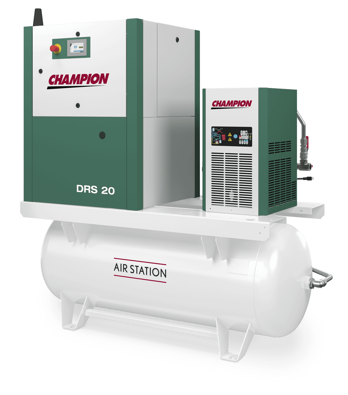 DRS Series 20 HP Variable Speed Rotary Screw Compressor - Air Station thumbnail 2